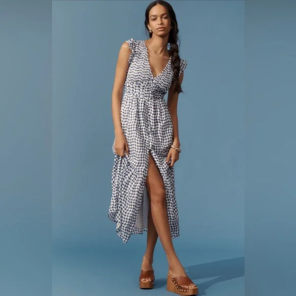 white midi dress strapless Sun Searching Midi Dress